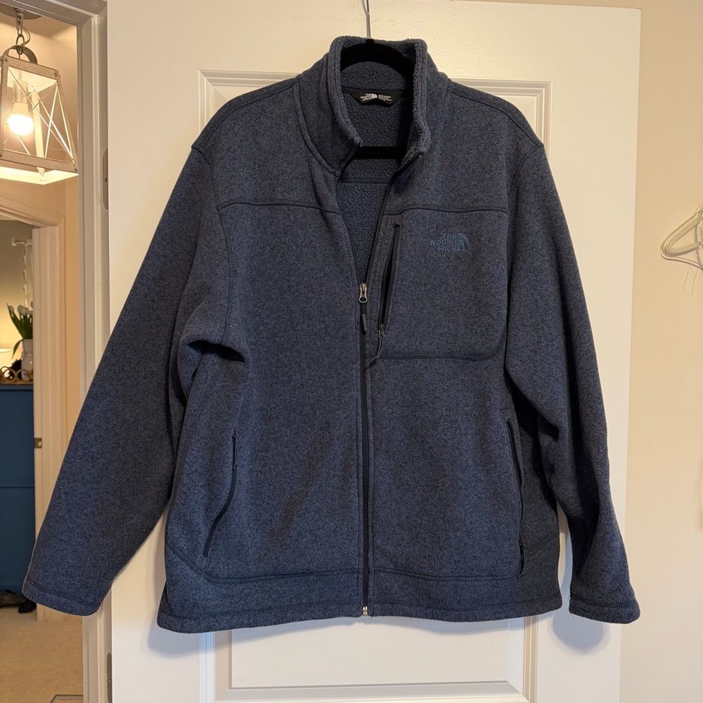 The North Face Men's Navy Zip-Up Jacket